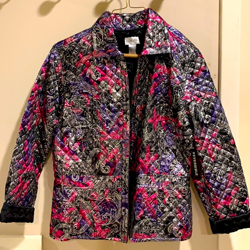 Quilted reversible jacket by Chico’s.